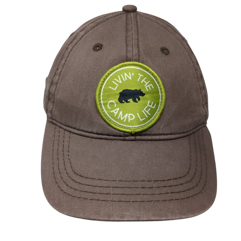Livin' The Camp Life Water's Edge RV Park Baseball Cap Brown One Size We People